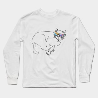 This cool cat has some sweet reflective sunglasses! Long Sleeve T-Shirt